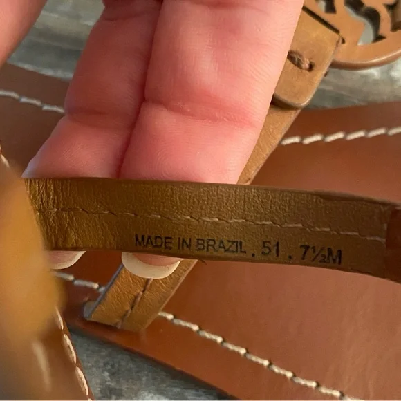 Tory Burch Brown Leather Sandals - Picture 8 of 8